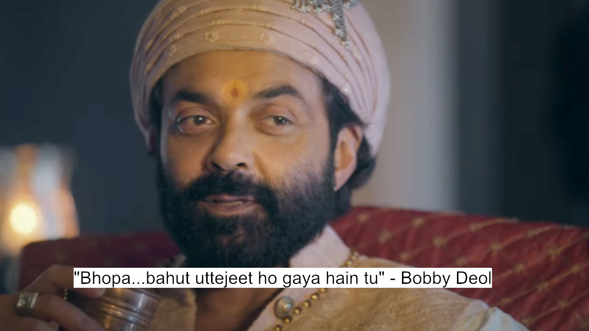 The Godman Has Spoken! Bobby Deol As Baba Nirala'S Most Iconic Dialogues From Aashram 3 6 bhopa...bahut uttejeet ho gaya hain tu - bobby deol