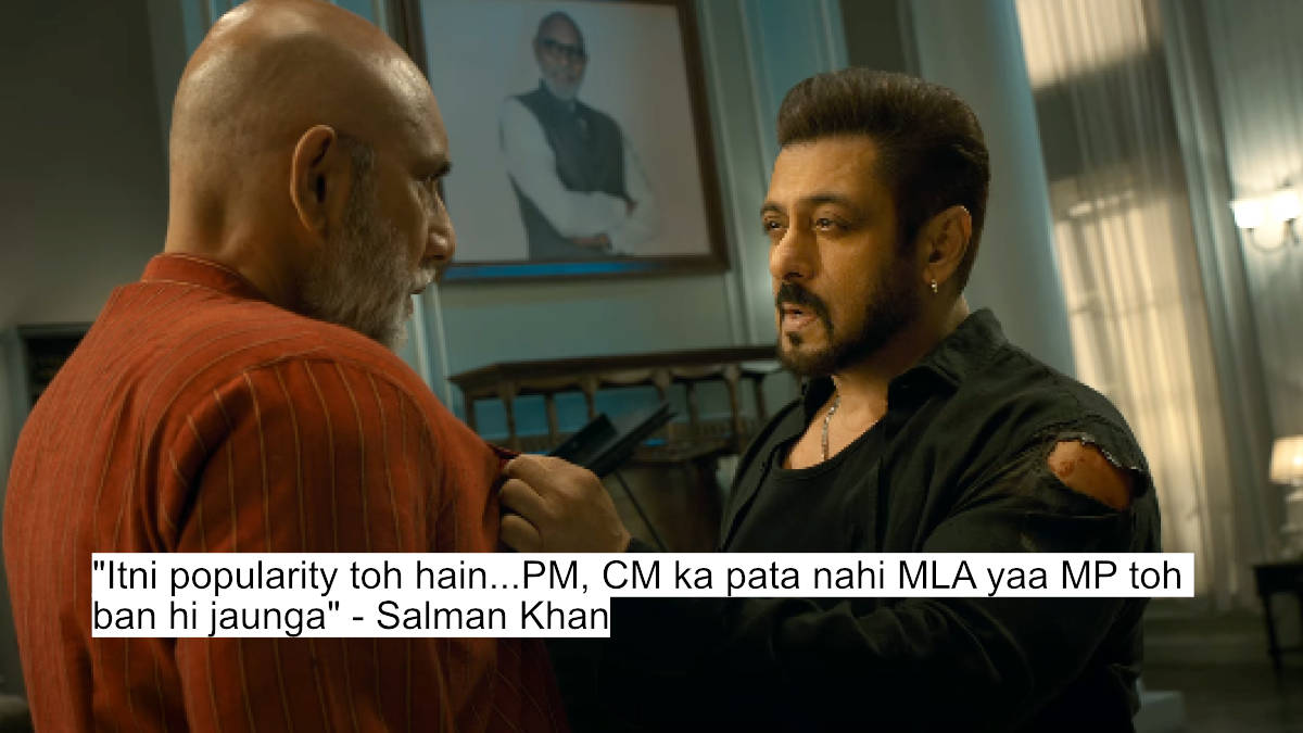 itni popularity toh hain...pm, cm ka pata nahi mla yaa mp toh ban hi jaunga - salman khan