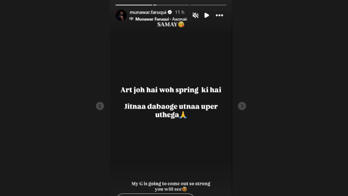 munawar faruqui instagram story