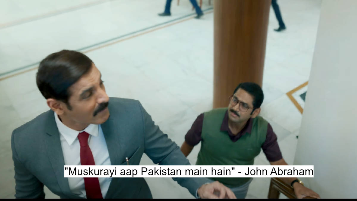 John Abraham'S The Diplomat Dialogues Promises Action, Suspense And Patriotism 9 muskurayi aap pakistan main hain - john abraham