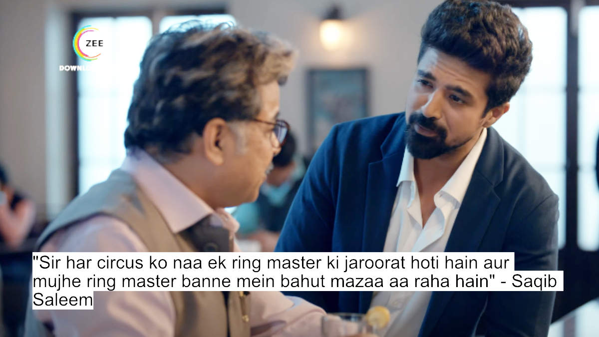 sir har circus ko naa ek ring master ki jaroorat hoti hain aur mujhe ring master banne mein bahut mazaa aa raha hain - saqib saleem