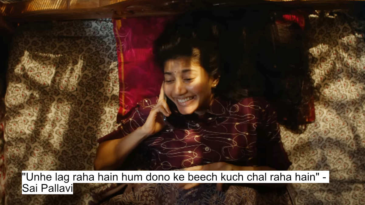 unhe lag raha hain hum dono ke beech kuch chal raha hain - sai pallavi