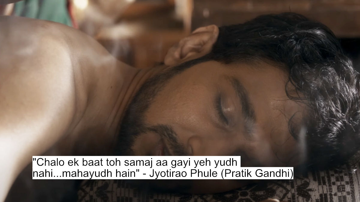 chalo ek baat toh samaj aa gayi yeh yudh nahi...mahayudh hain - jyotirao phule (pratik gandhi)