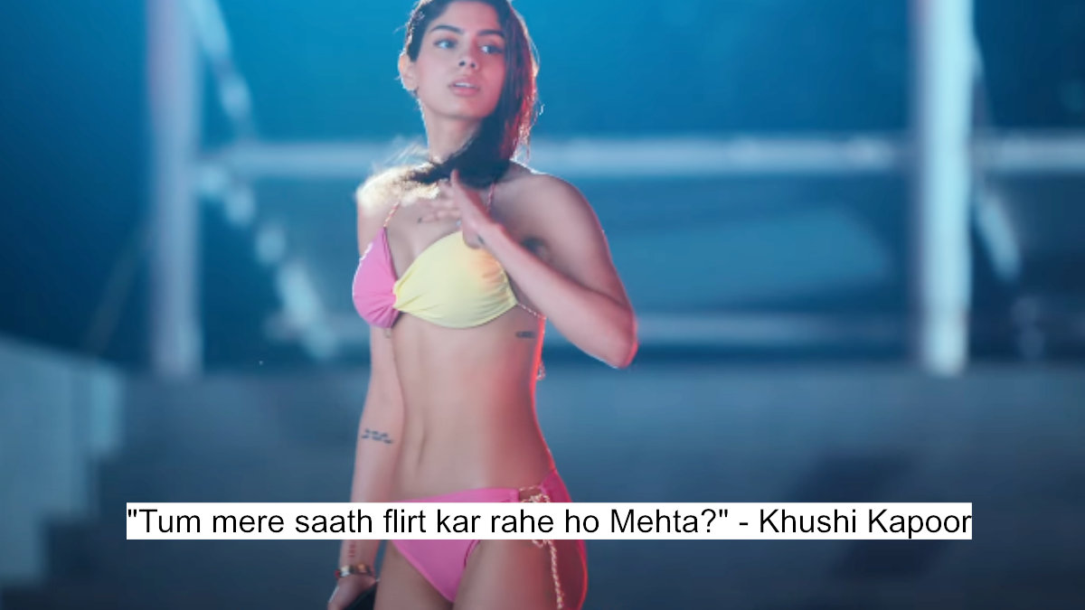 tum mere saath flirt kar rahe ho mehta - khushi kapoor