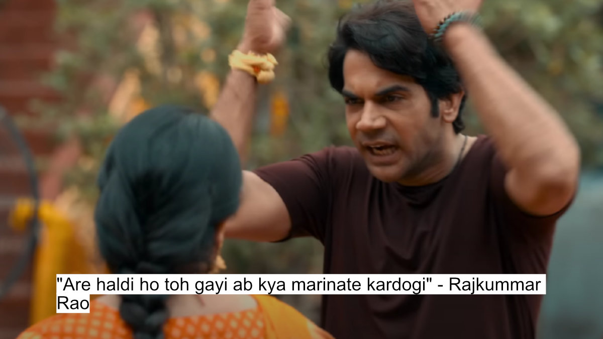 are haldi ho toh gayi ab kya marinate kardogi - rajkummar rao
