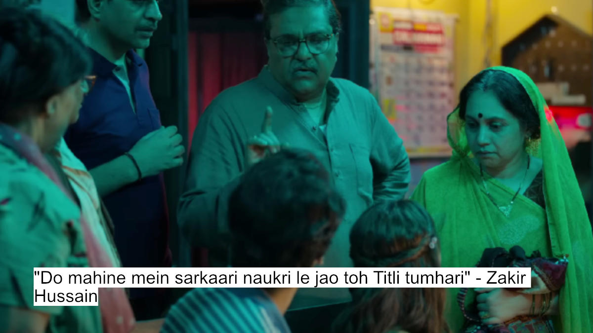 do mahine mein sarkaari naukri le jao toh titli tumhari - zakir hussain