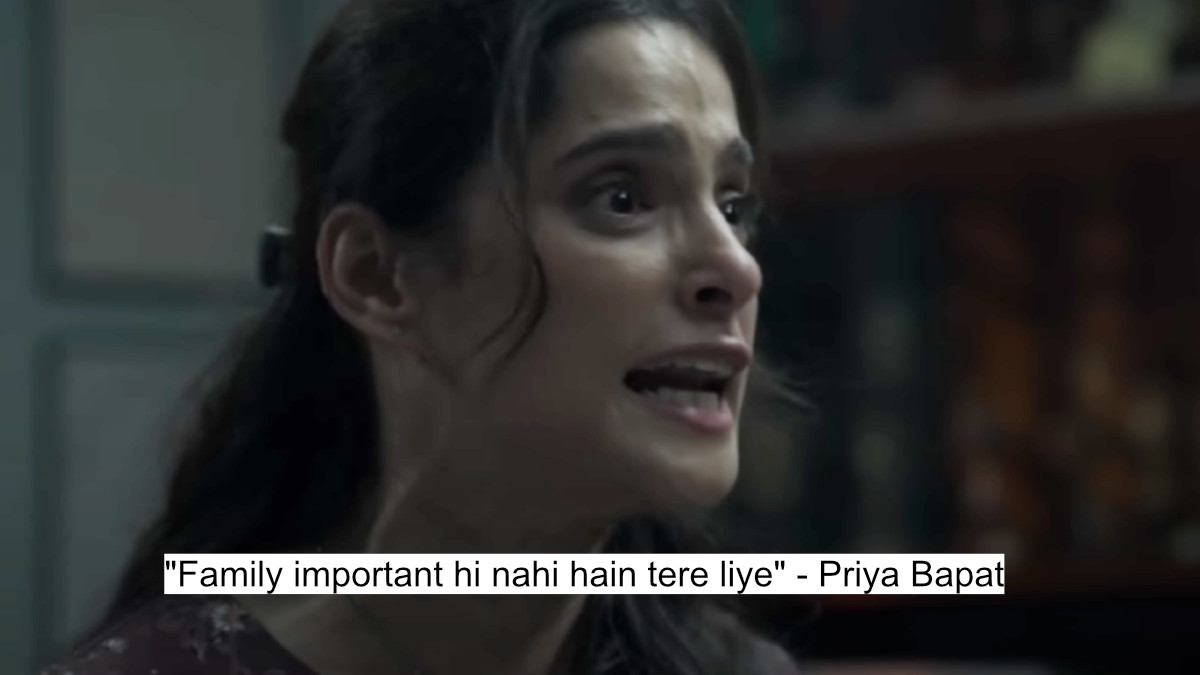 "family important hi nahi hain tere liye" - priya bapat