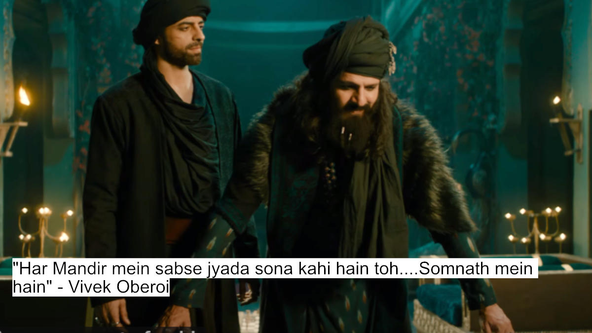 har mandir mein sabse jyada sona kahi hain toh....somnath mein hain - vivek oberoi
