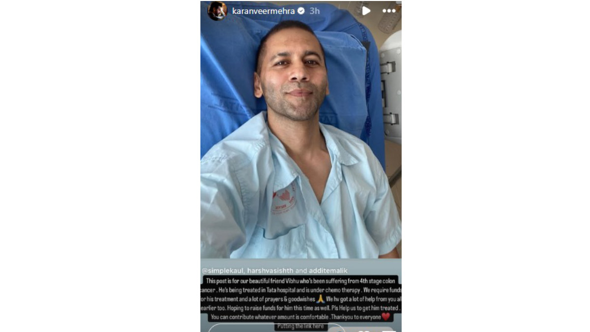 Stage 4 Colon Cancer: Karan Veer Mehra Seek Help For Friend Vibhu Raghave 1 karan veer mehra_pic courtesy instagram