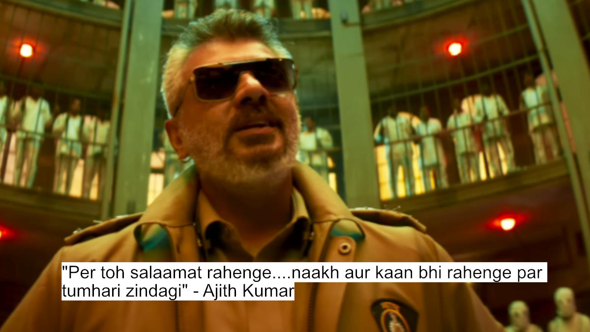 per toh salaamat rahenge....naakh aur kaan bhi rahenge par tumhari zindagi - ajith kumar