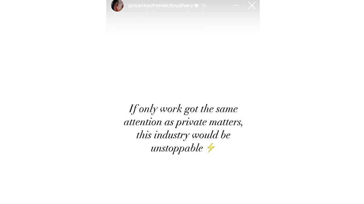 priyanka chahar choudhary instagram story