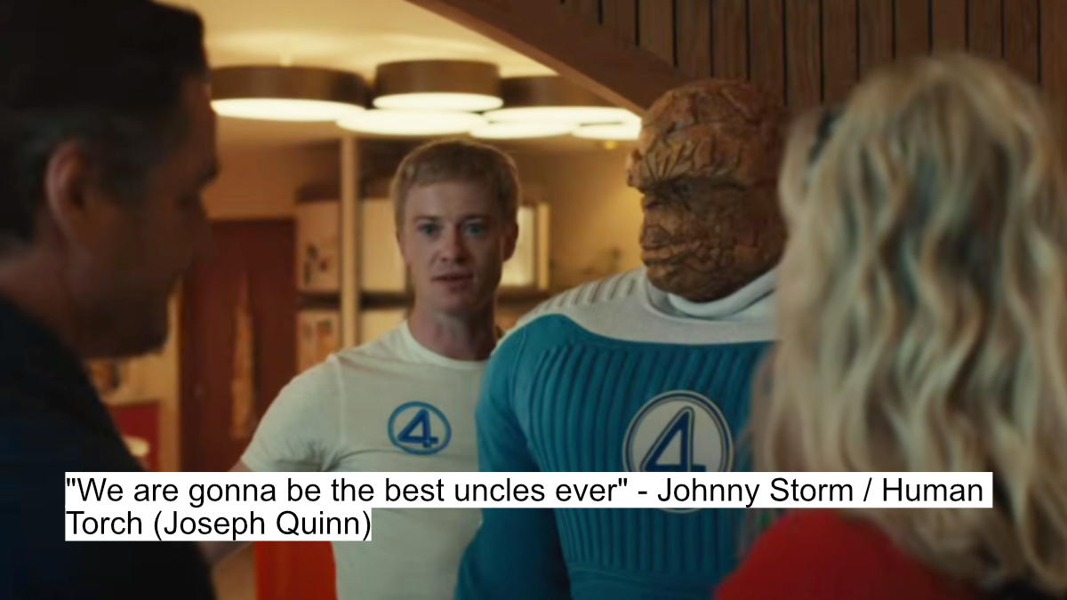 we are gonna be the best uncles ever - johnny storm human torch (joseph quinn)