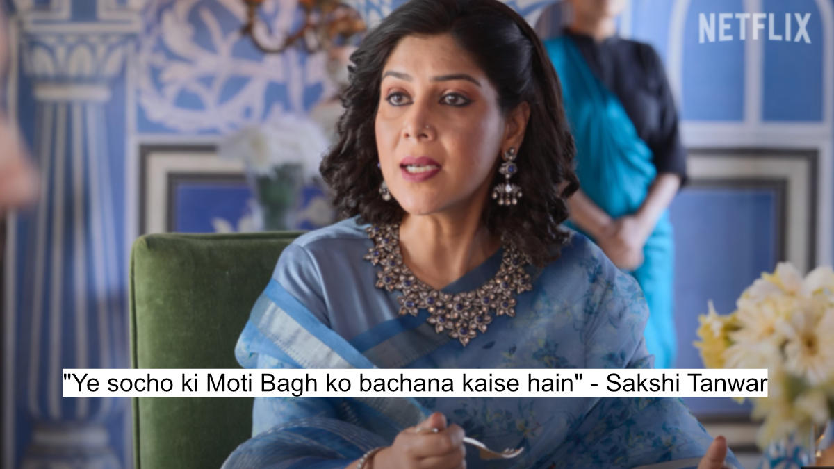 ye socho ki moti bagh ko bachana kaise hain - sakshi tanwar