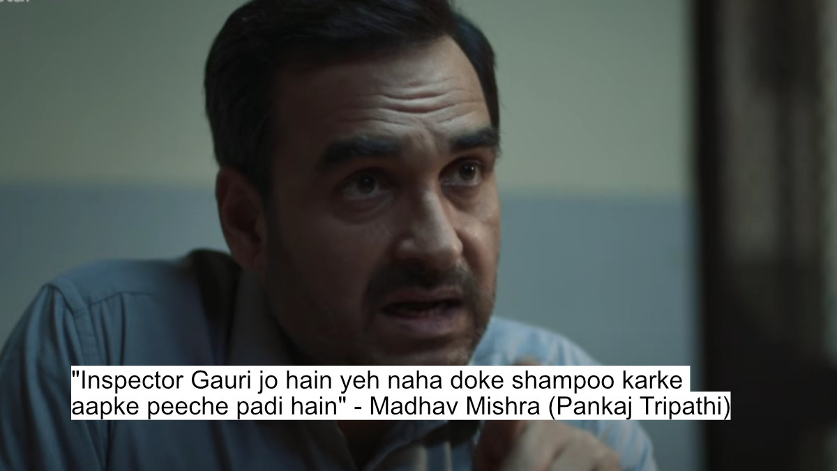 Pankaj Tripathi As Madhav Mishra Slams The Truth With Brutal Dialogues In Criminal Justice - A Family Matter 3 "inspector gauri jo hain yeh naha doke shampoo karke aapke peeche padi hain" - madhav mishra (pankaj tripathi)
