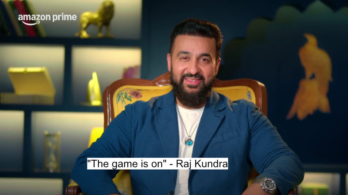 "the game is on" - raj kundra