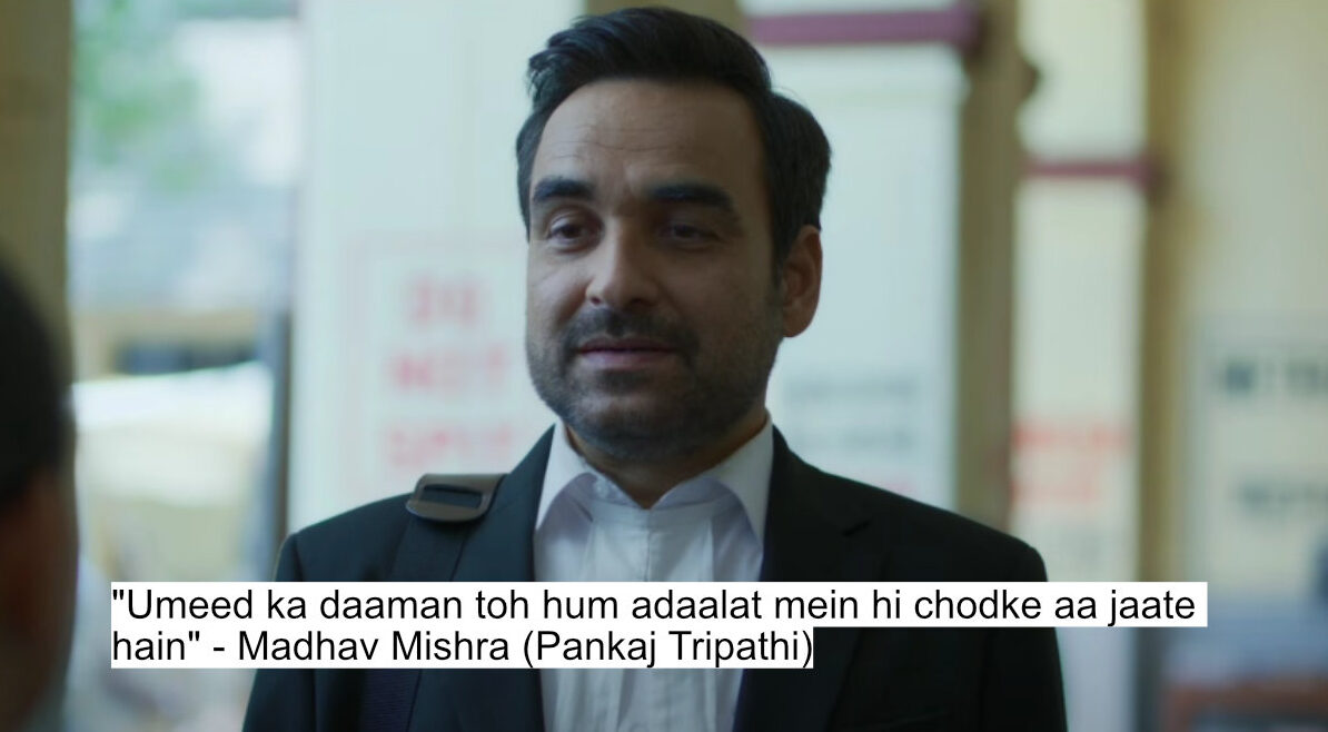 Pankaj Tripathi As Madhav Mishra Slams The Truth With Brutal Dialogues In Criminal Justice - A Family Matter 6 "umeed ka daaman toh hum adaalat mein hi chodke aa jaate hain" - madhav mishra (pankaj tripathi)