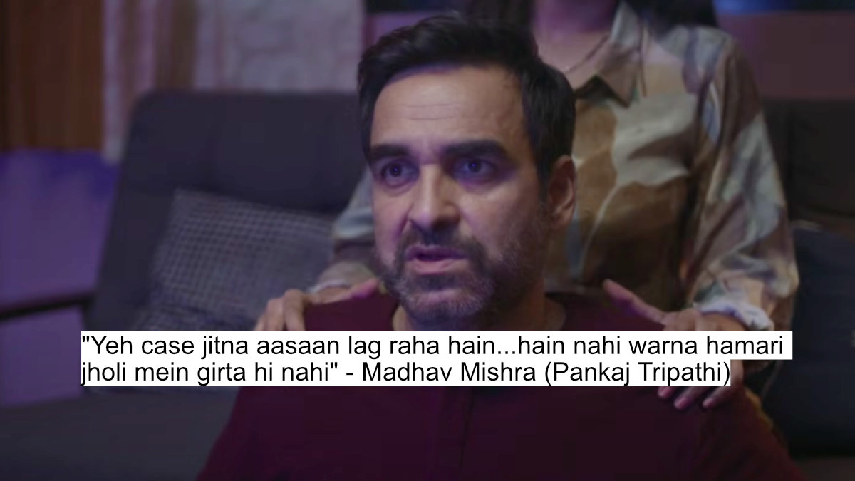 Pankaj Tripathi As Madhav Mishra Slams The Truth With Brutal Dialogues In Criminal Justice - A Family Matter 7 "yeh case jitna aasaan lag raha hain...hain nahi warna hamari jholi mein girta hi nahi" - madhav mishra (pankaj tripathi)