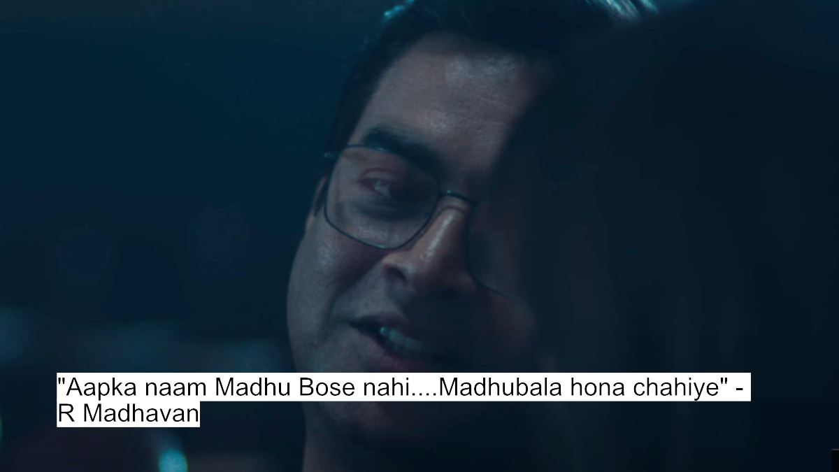 Love On Equal Terms: R Madhavan And Fatima Sana Shaikh'S Aap Jaisa Koi Dialogues Will Melt Your Heart 1 aapka naam madhu bose nahi....madhubala hona chahiye - r madhavan