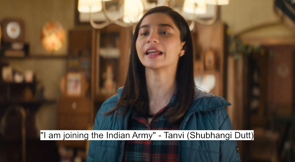 Tanvi The Great Dialogues: Shubhangi Dutt'S Powerful Dialogues As Anupam Kher'S Autistic Granddaughter 4 "i am joining the indian army" - tanvi (shubhangi dutt)