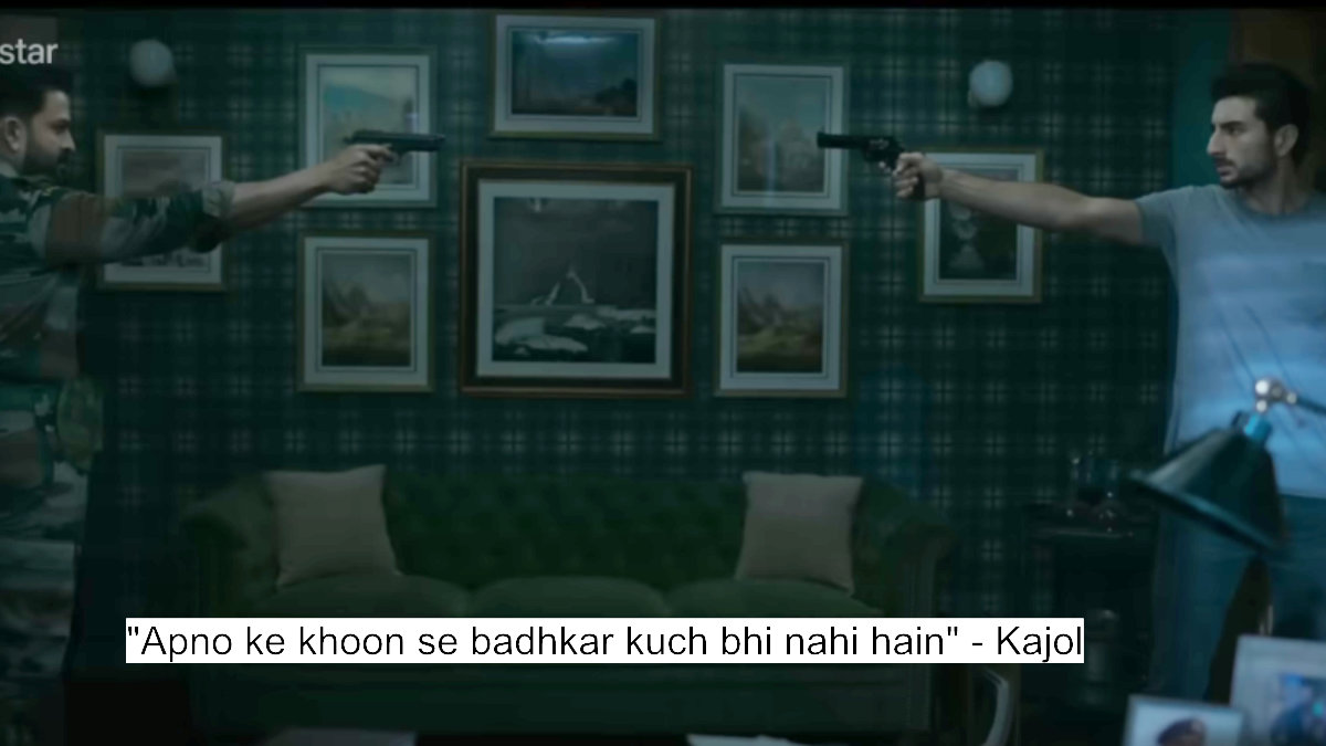 "apno ke khoon se badhkar kuch bhi nahi hain" - kajol