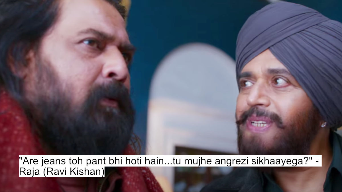 Sardaar'S Sassy Comeback: Ajay Devgn'S Son Of Sardaar 2 Dialogues Will Leave You In Splits 8 "are jeans toh pant bhi hoti hain...tu mujhe angrezi sikhaayega?" - raja (ravi kishan)