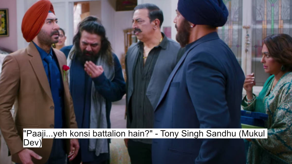 Sardaar'S Sassy Comeback: Ajay Devgn'S Son Of Sardaar 2 Dialogues Will Leave You In Splits 5 paaji...yeh konsi battalion hain - tony singh sandhu (mukul dev)