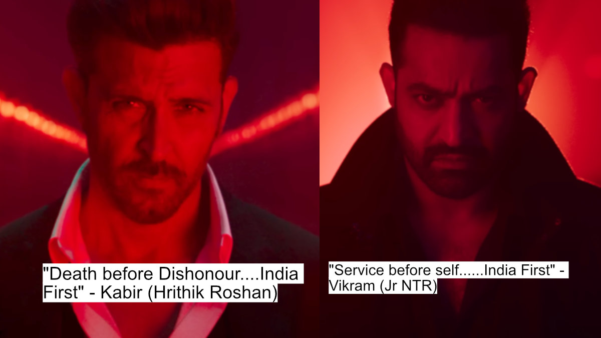 "death before dishonour....india first" - kabir (hrithik roshan)