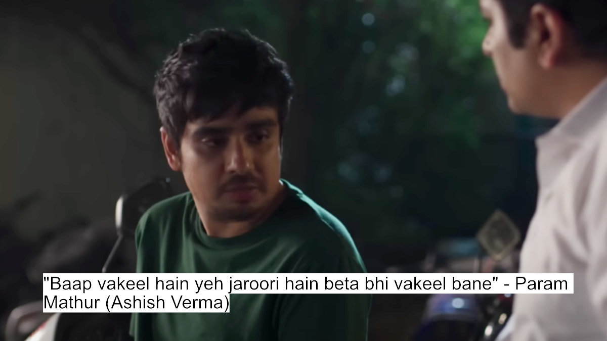 Dialogues That Define Duty! Court Kacheri'S Compelling Lines Highlight Father-Son Dynamics 9 "baap vakeel hain yeh jaroori hain beta bhi vakeel bane" - param mathur (ashish verma)