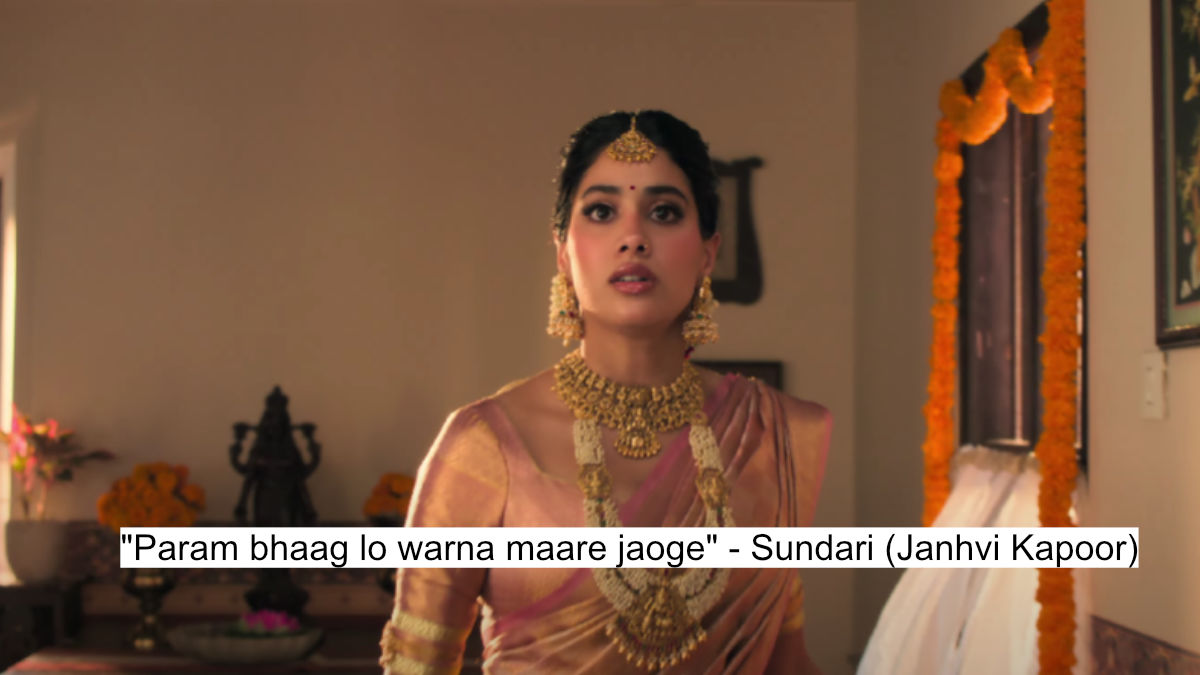 "param bhaag lo warna maare jaoge" - sundari (janhvi kapoor)