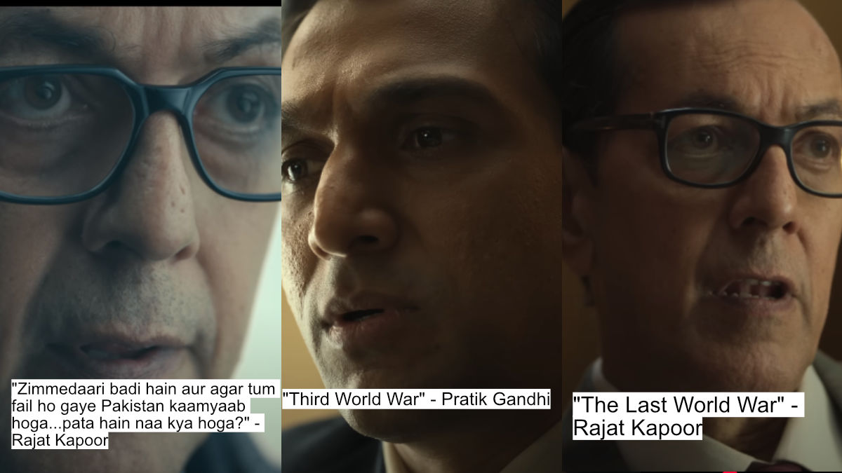 "zimmedaari badi hain aur agar tum fail ho gaye pakistan kaamyaab hoga...pata hain naa kya hoga?" - rajat kapoor