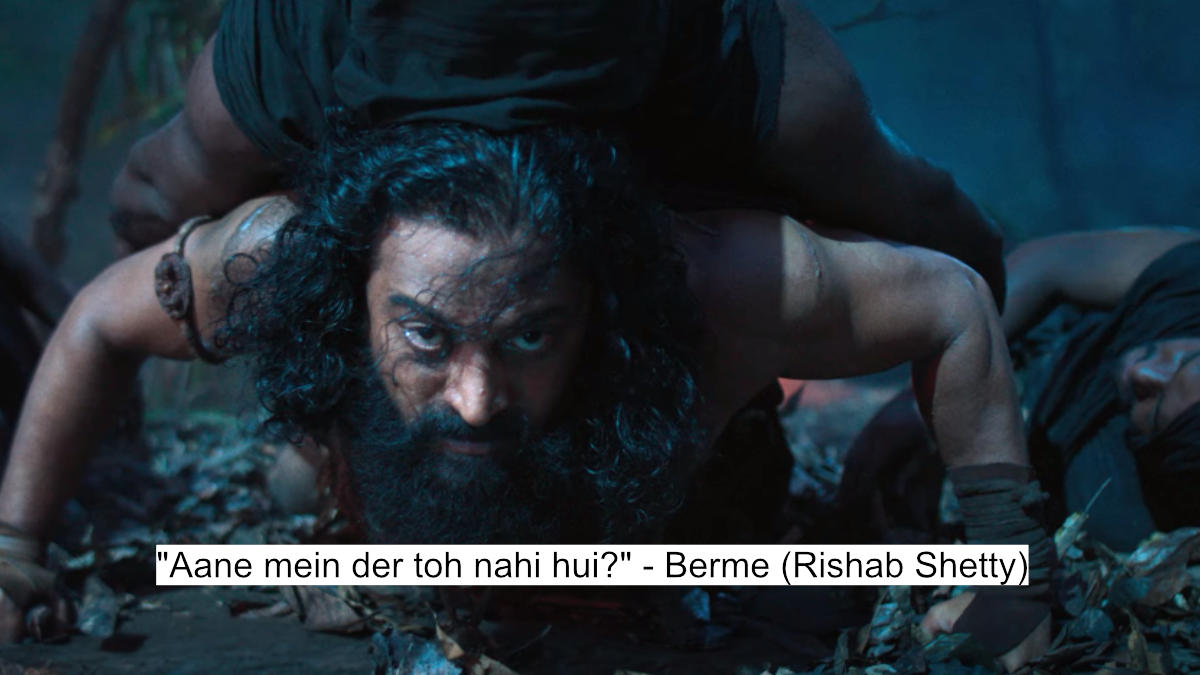 Kantara Chapter 1: Rishab Shetty'S Iconic Dialogues That Will Give You Chills 2 aane mein der toh nahi hui - berme (rishab shetty)