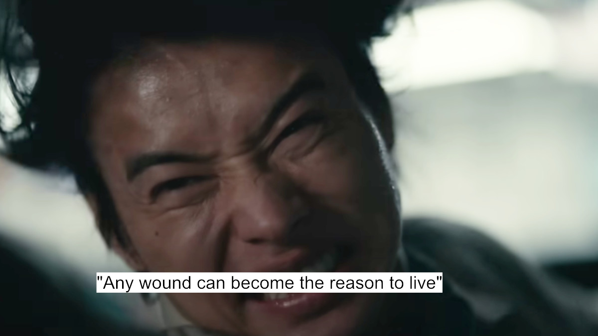 "any wound can become the reason to live"