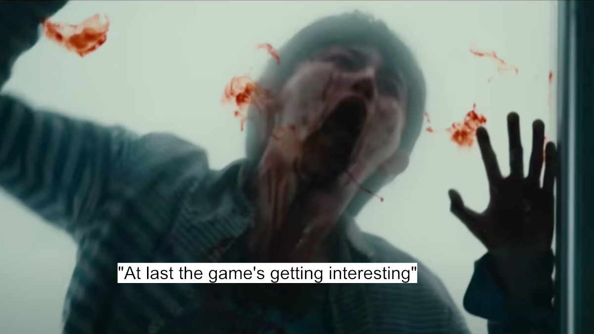 "at last the game's getting interesting"
