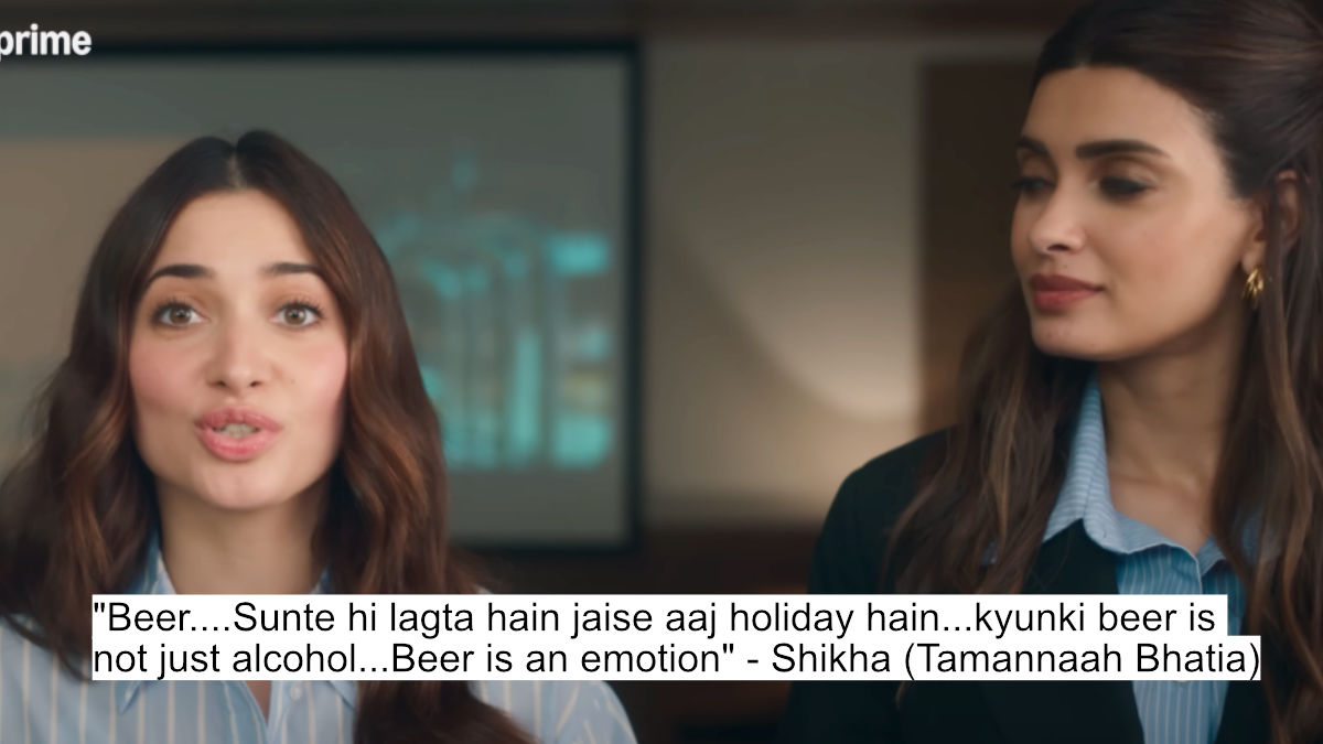 beer....sunte hi lagta hain jaise aaj holiday hain...kyunki beer is not just alcohol...beer is an emotion - shikha (tamannaah bhatia)