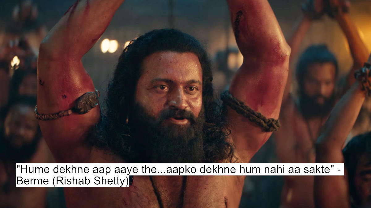 Kantara Chapter 1: Rishab Shetty'S Iconic Dialogues That Will Give You Chills 4 "hume dekhne aap aaye the...aapko dekhne hum nahi aa sakte" - berme (rishab shetty)