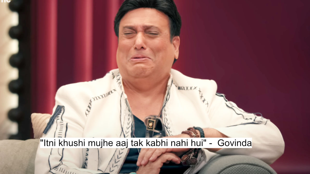 "Itni khushi mujhe aaj tak kabhi nahi hui" -  Govinda