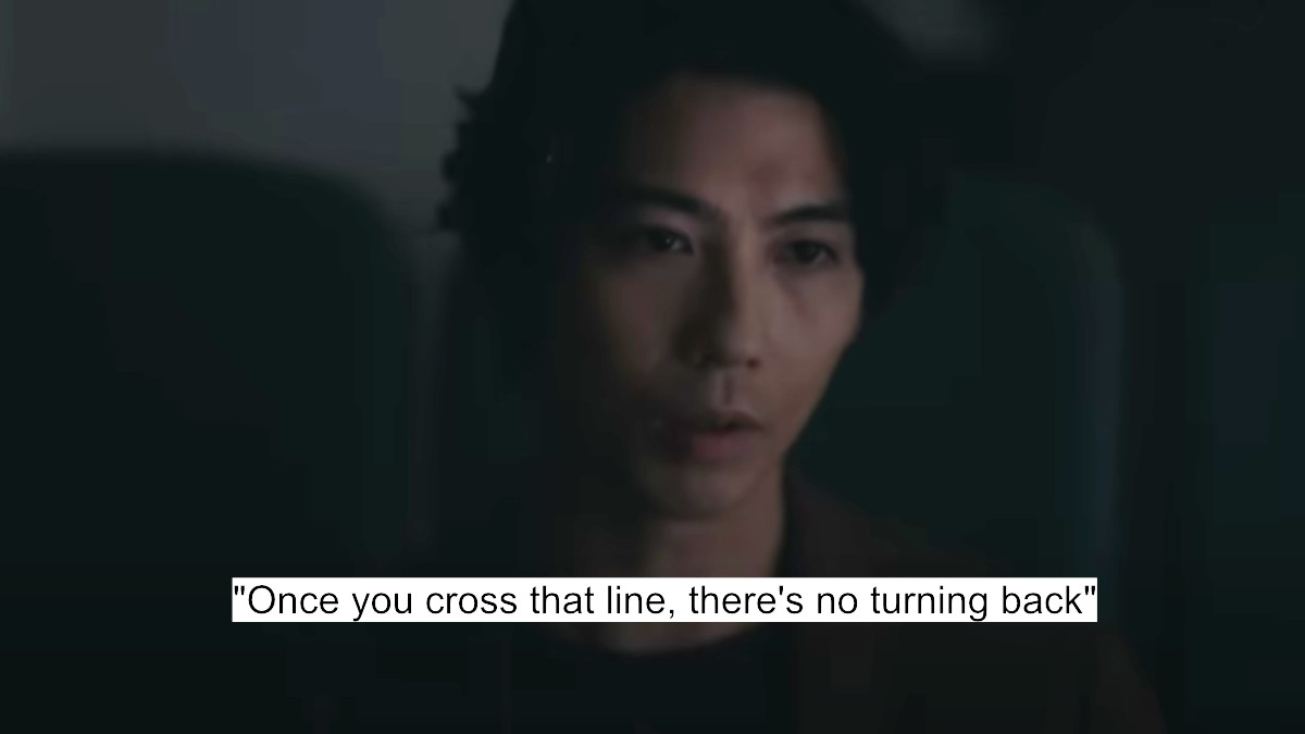 "once you cross that line, there's no turning back"