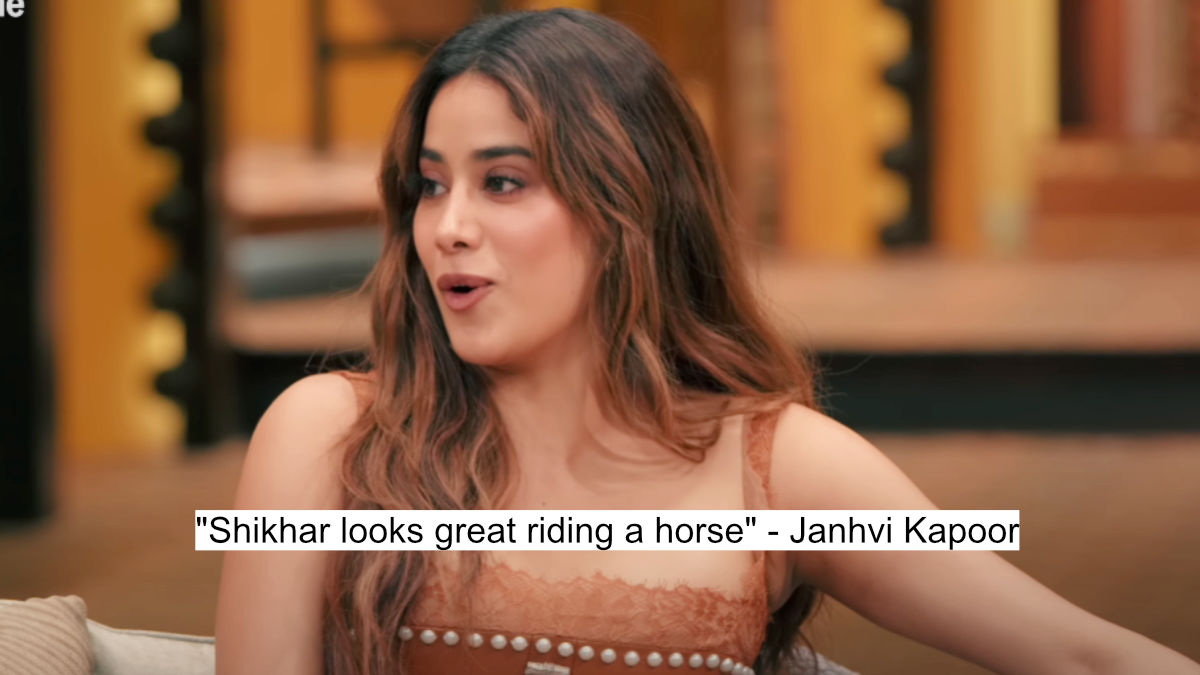 "Shikhar looks great riding a horse" - Janhvi Kapoor