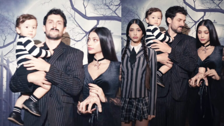 Addams Family Vibes! Alanna Panday’s Halloween Look with Husband and Son is Pure Magic