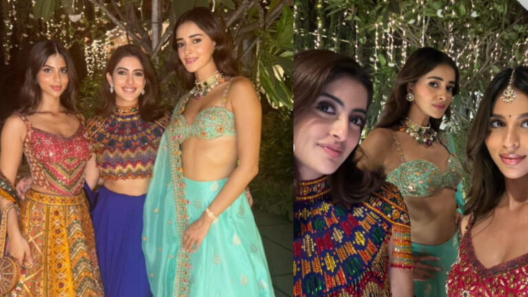 The Perfect Diwali Trio: Suhana Khan, Ananya Panday, and Navya Naveli Nanda Shine Together!