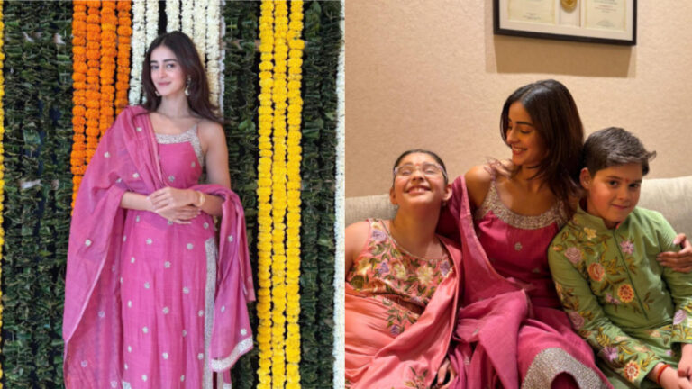 Ananya Panday’s Sweet Diwali Moment with Karan Johar’s Twins!