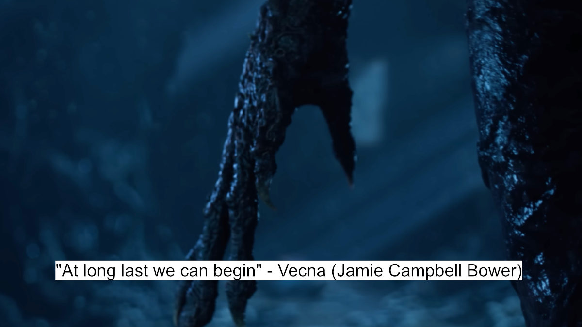 Stranger Things 5 Dialogues Tease Epic Showdown Between Eleven And Vecna 1 at long last we can begin - vecna (jamie campbell bower)