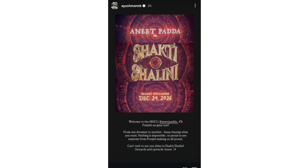 Get Ready For More Horror And Comedy! Ayushmann Khurrana Welcomes Aneet Padda To The Mhcu Family 1 ayushmann khurrana instagram story
