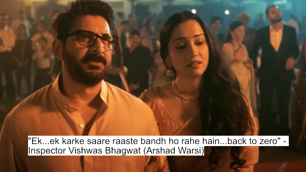 The Battle For Justice Begins! Arshad Warsi And Jitendra Kumar'S Gripping Dialogues In Bhagwat Chapter One: Raakshas 4 "ek...ek karke saare raaste bandh ho rahe hain...back to zero" - inspector vishwas bhagwat (arshad warsi)