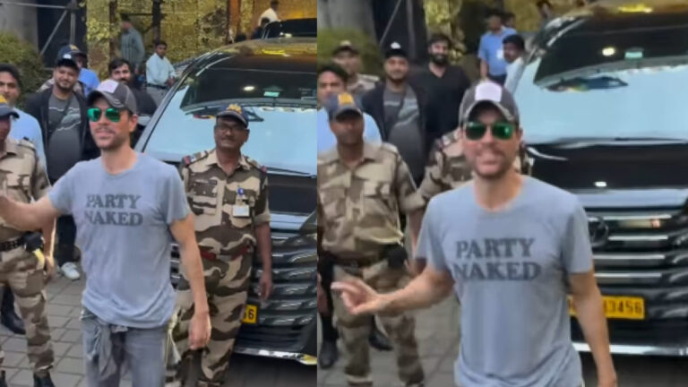 The Party King Arrives: Enrique Iglesias Dons ‘Party Naked’ Shirt in Mumbai