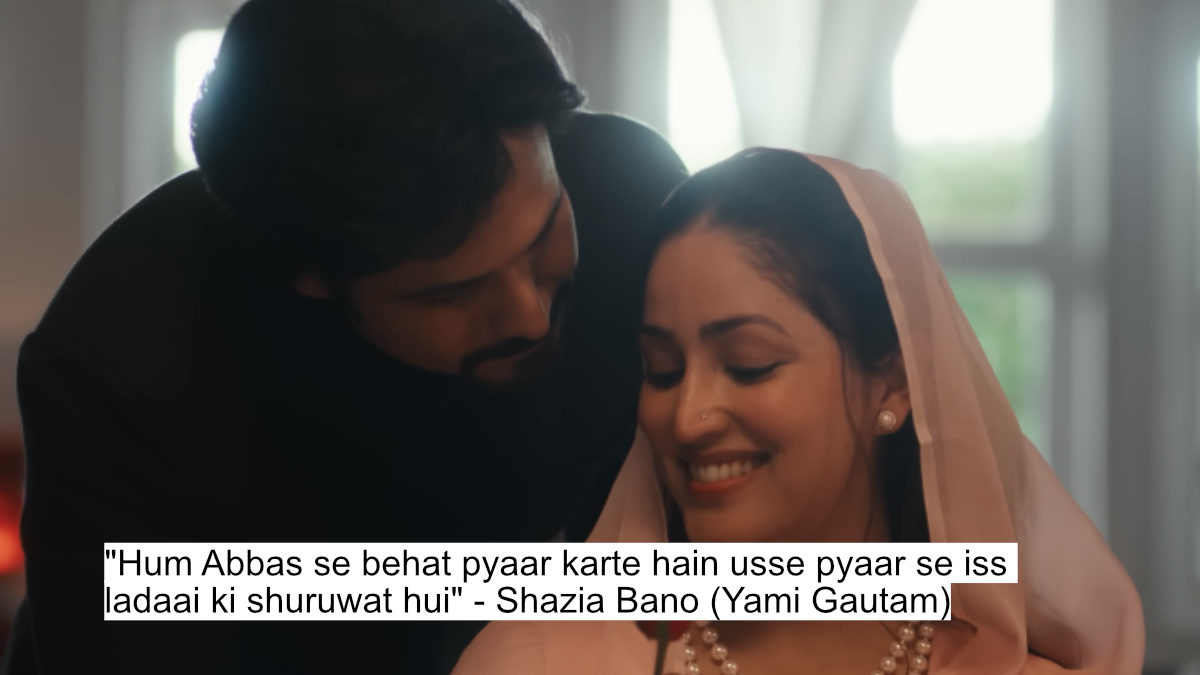Haq'S Most Powerful Dialogues: Yami Gautam And Emraan Hashmi'S Intense Confrontation 2 "hum abbas se behat pyaar karte hain usse pyaar se iss ladaai ki shuruwat hui" - shazia bano (yami gautam)