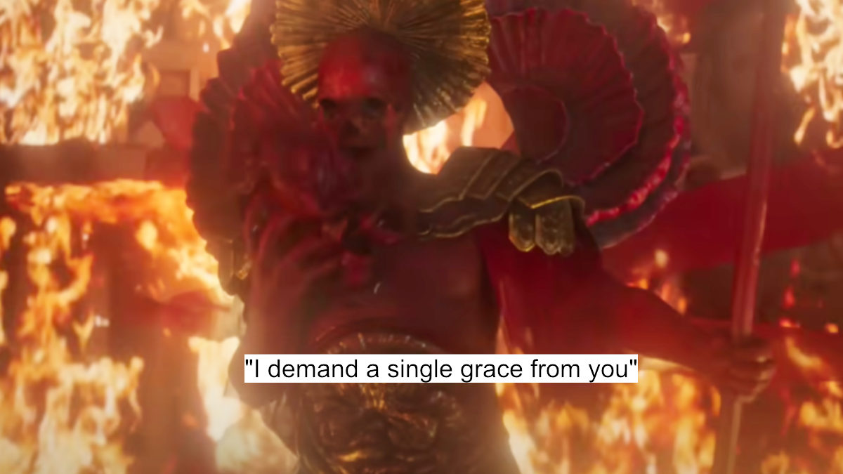 "i demand a single grace from you"