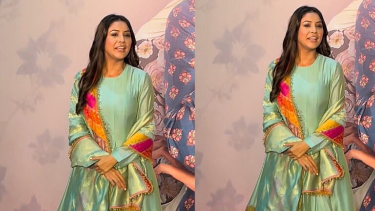 Mint to Be: Shehnaaz Gill’s Fresh and Fabulous Look at ‘Ikk Kudi’ Screening!