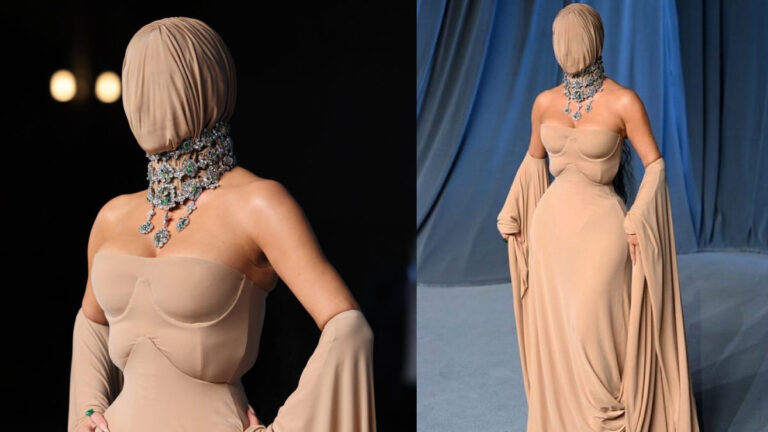 The Internet is Buzzing About Kim Kardashian’s Mysterious Mask at the Academy Museum Gala!