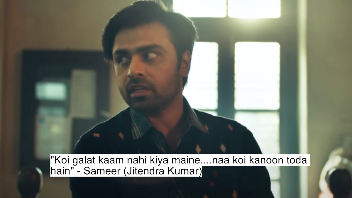 The Battle For Justice Begins! Arshad Warsi And Jitendra Kumar'S Gripping Dialogues In Bhagwat Chapter One: Raakshas 3 "koi galat kaam nahi kiya maine" - sameer (jitendra kumar)